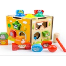 Дитяча 3D дерев'яна іграшка "Вибий м'яч"