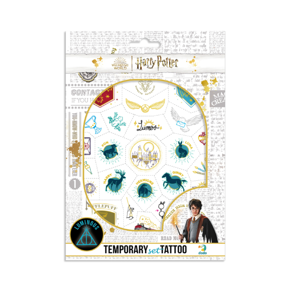 Фото, Відеоогляди набір дитячих тимчасових татуювань dodo harry potter символи