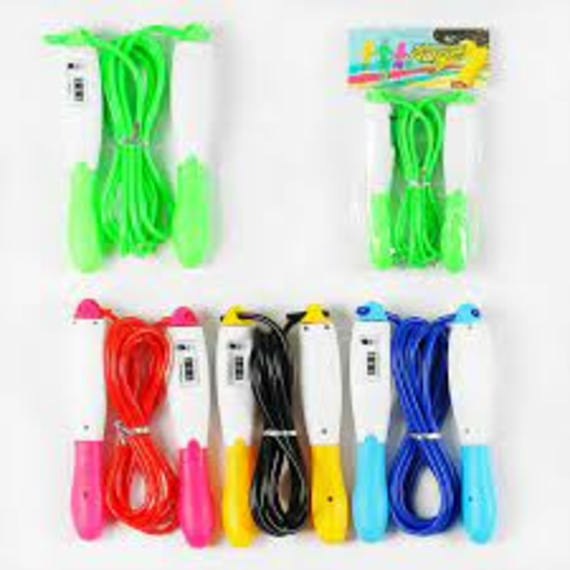 Скакалка С34202 (200) з вбудованим лічильником, 2 кольори, довжина 290см, 1шт в пакеті