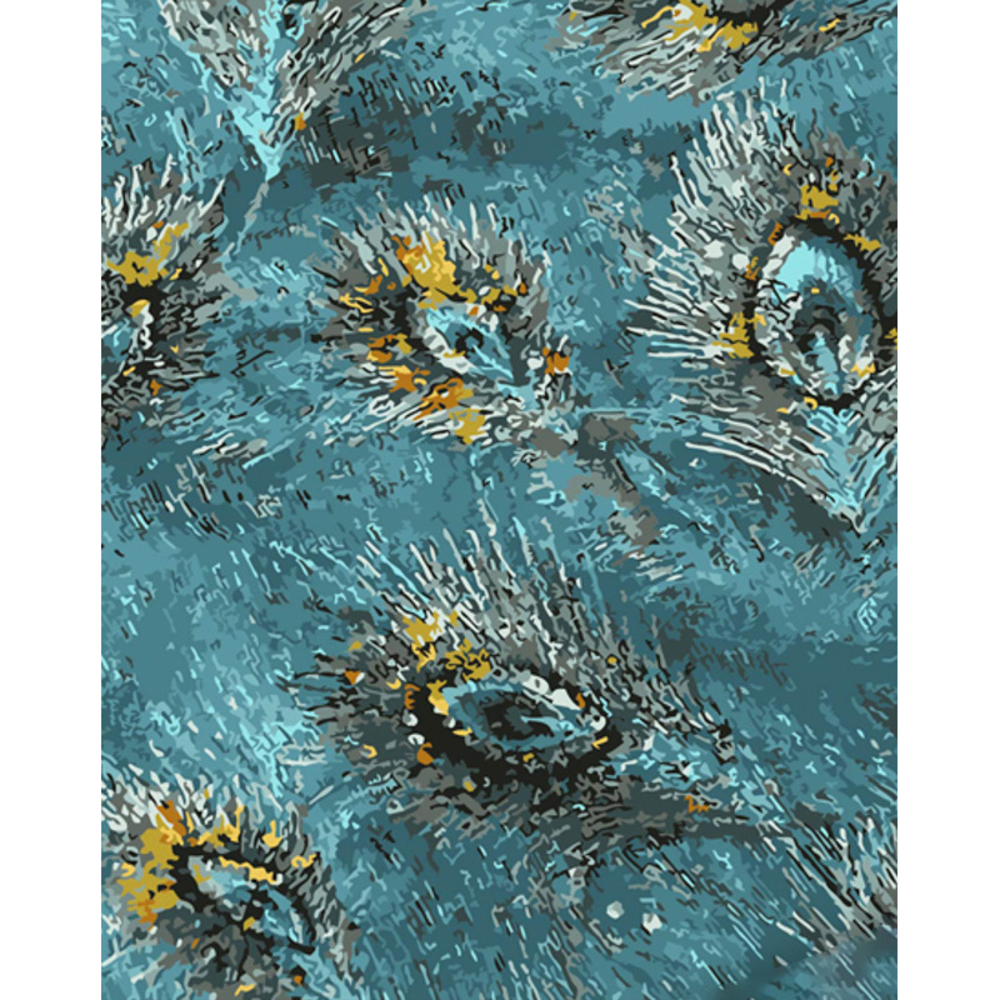 Фото, Відеоогляди картина за номерами strateg преміум пір'я павича з лаком та з рівнем розміром 40х50 см (gs1447)