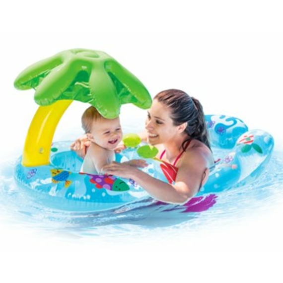 Плотик 56590 (12шт) с навесом, 117-75мм, ремкомплект, в кор-ке,20-19,5-7,5см