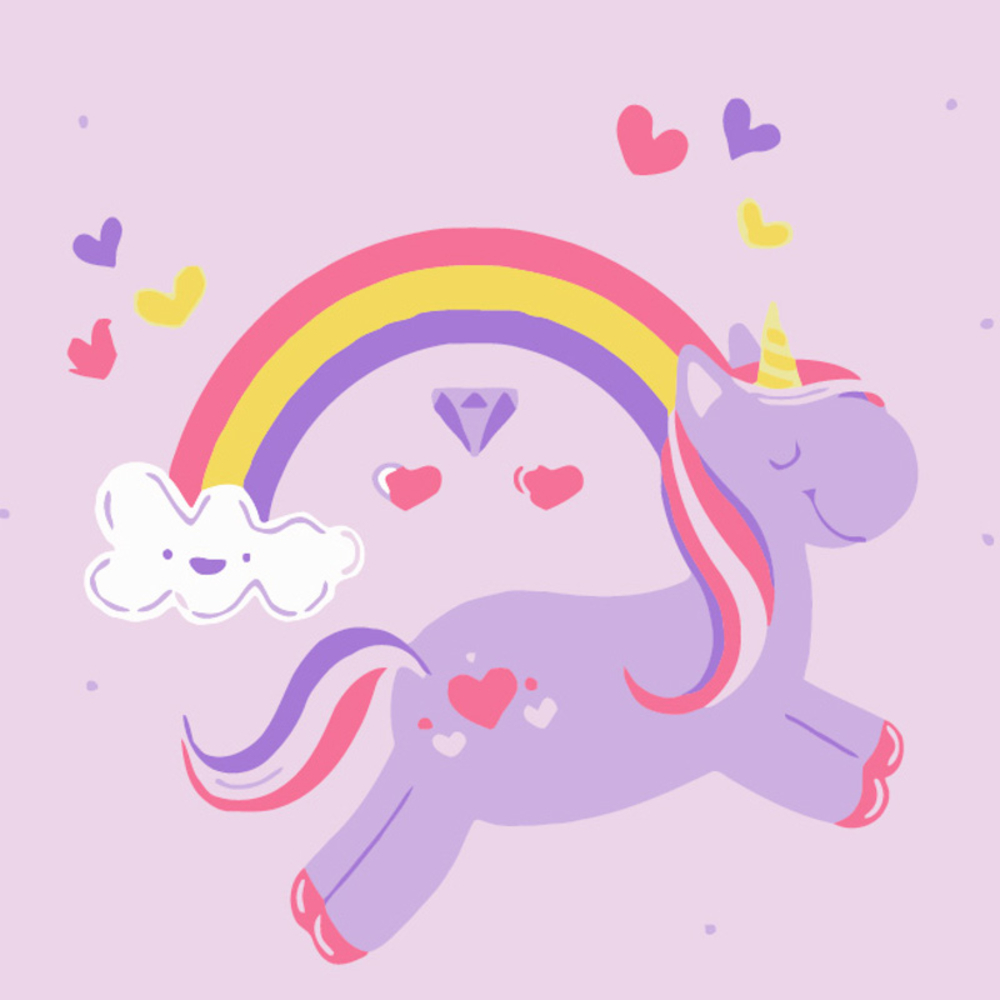 Фото, Відеоогляди картина за номерами strateg єдиноріг з веселкою розміром 20х20 см (hh5459)