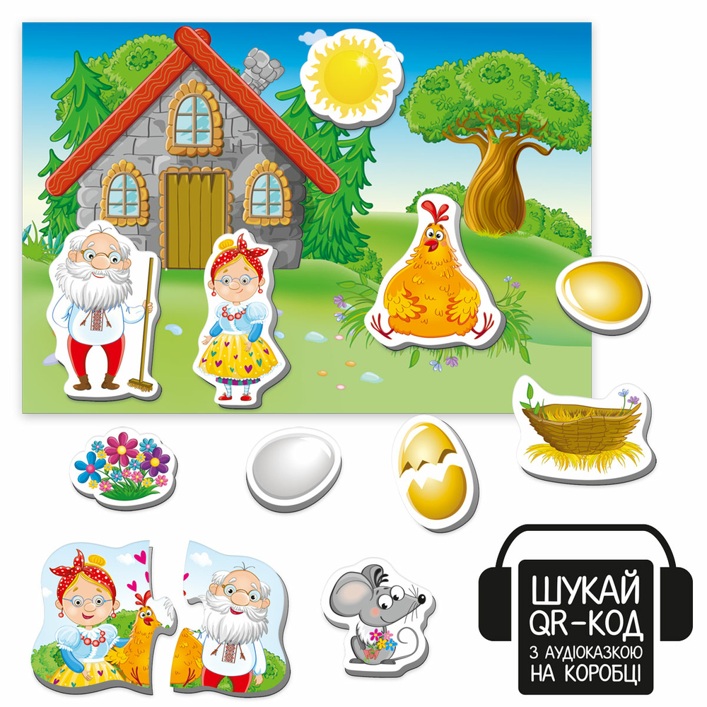 Фото, Відеоогляди гра розвиваюча vladi toys магнітний театр з аудіоказкою казкові голоси "курочка ряба" vt3206-39
