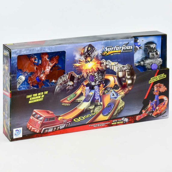 Автотрек 2в1 9988-6 Битва з роботом і драконом