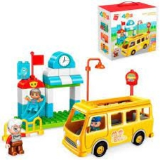 Конструктор Qman 5102 (12 шт) автобус, зупинка, гірка фігурки, 35дет, в коробці Конструктор Qman 5102 (12 шт) автобус, зупинка, гірка фігурки, 35дет, в коробці