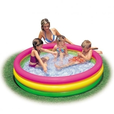 Басейн 57412 (6шт) круг, 4 кольца, закат солнца 114-26 см