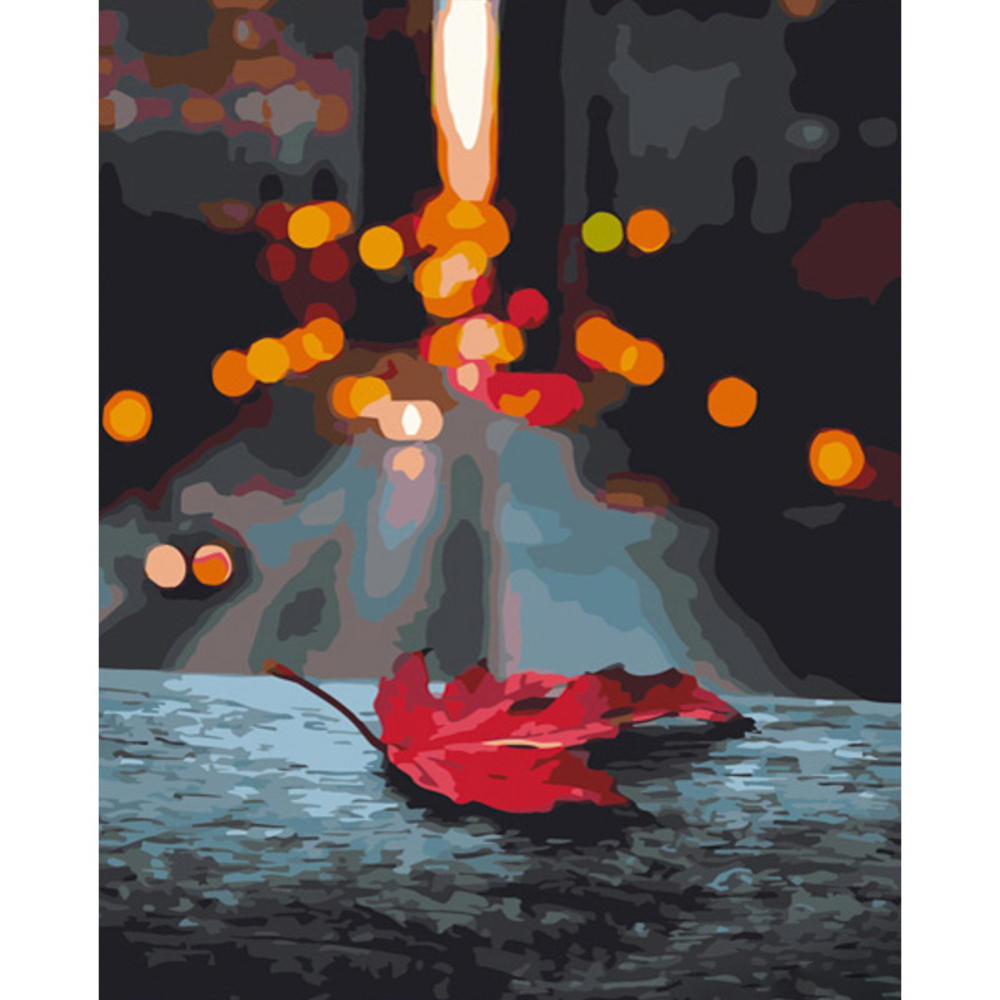 Фото, Відеоогляди картина за номерами strateg преміум осінь в місті розміром 40х50 см (gs735)