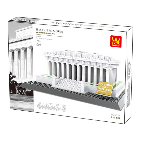 Конструктор Wange Архитектура Мемориал Линкольна Lincoln Memorial USA 4216