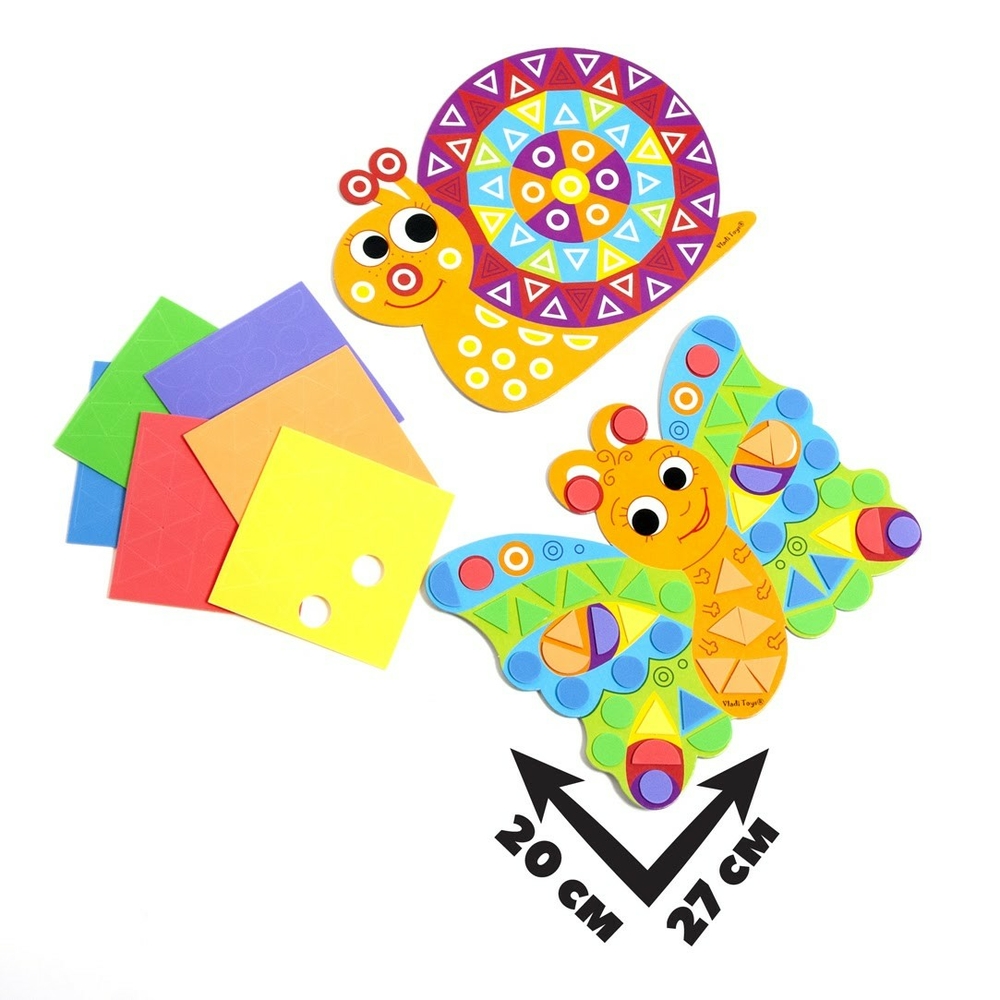 Фото, Відеоогляди набір для творчості м'яка мозаїка фігурна «равлик» vladi toys vt4511-01