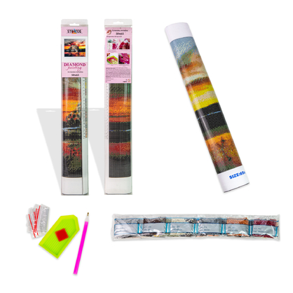 Фото, Видеообзоры алмазна мозаїка strateg преміум замок залитий сонцем без підрамника розміром 50х65 см  (sgk86079)