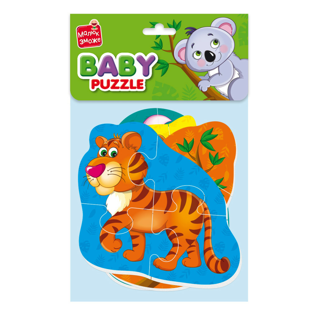 Фото, Відеоогляди гра розвиваюча vladi toys м'які бейбі пазли малюк зможе «тигреня та друзі»
