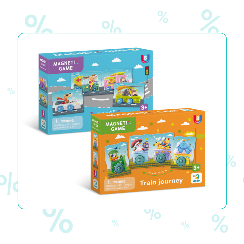 Фото, Відеоогляди набір магнітних ігор dodo подорожі