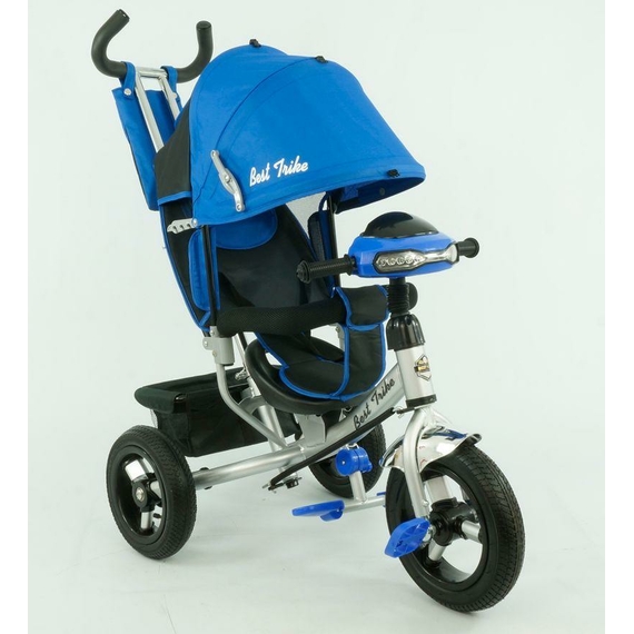 Велосипед 3-х колісний 6588 В Best Trike (1) СИНИЙ, НАДУВНЫЕ КОЛЕСА d=29см. переднее, d=26см. задние