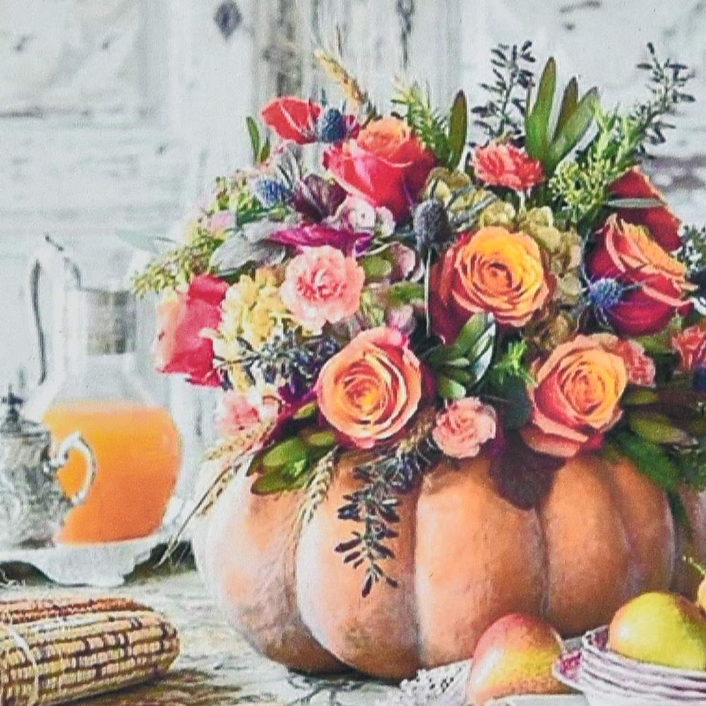 Фото, Відеоогляди алмазна мозаїка strateg преміум осіння композиція розміром 30х30 см (hee13818)