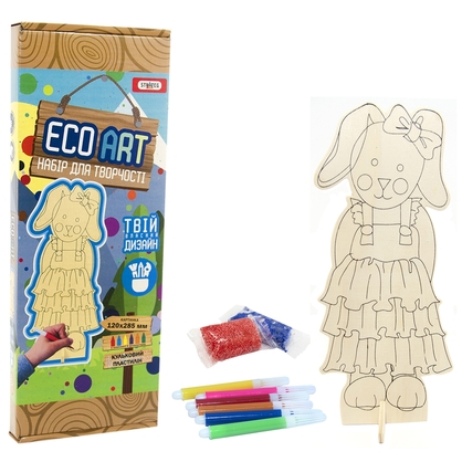 Фото, Відеоогляди набір для творчості strateg еко-розмальовка зайчик (5001)