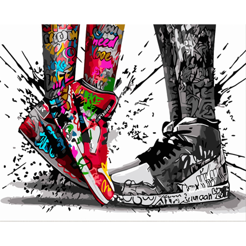 Фото, Відеоогляди картина за номерами strateg преміум кохання в jordan з лаком розміром 30х40 см (ss6789)