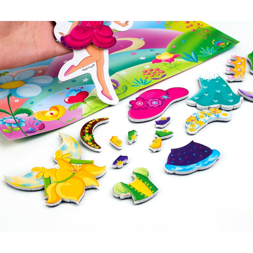 Фото, Відеоогляди гра магнітна одягалка «фея» в папці vladi toys vt3204-28