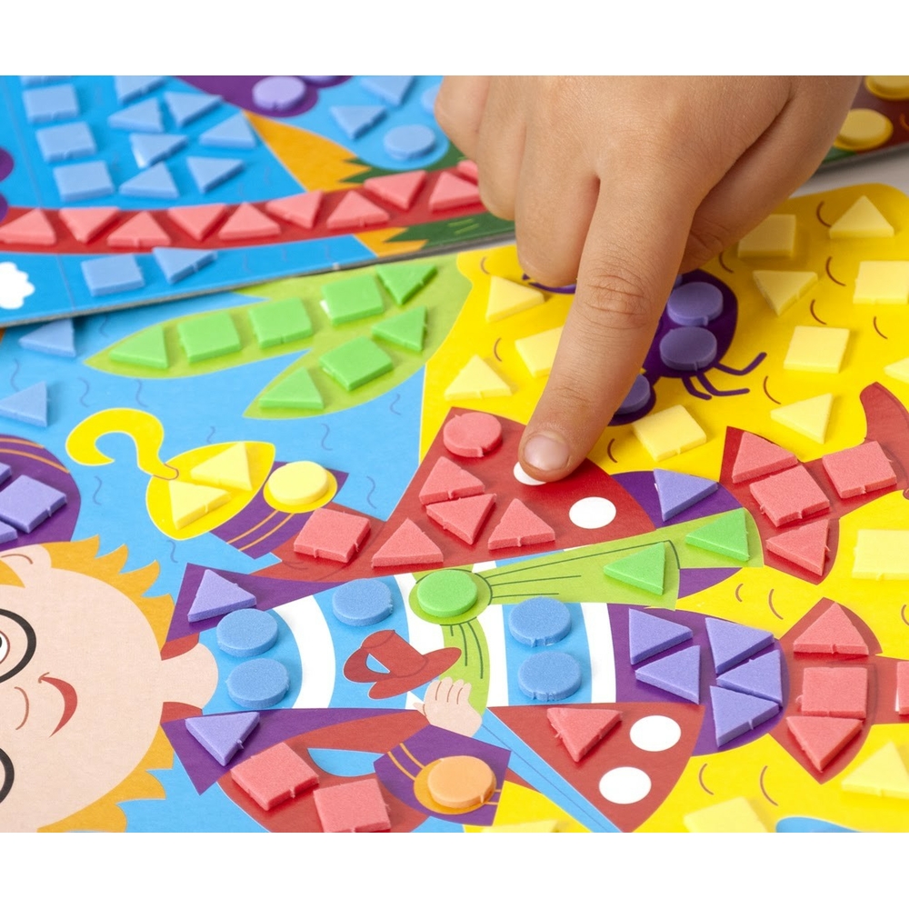 Фото, Відеоогляди набір для творчості м'яка мозаїка «пірат» vladi toys vt4511-04