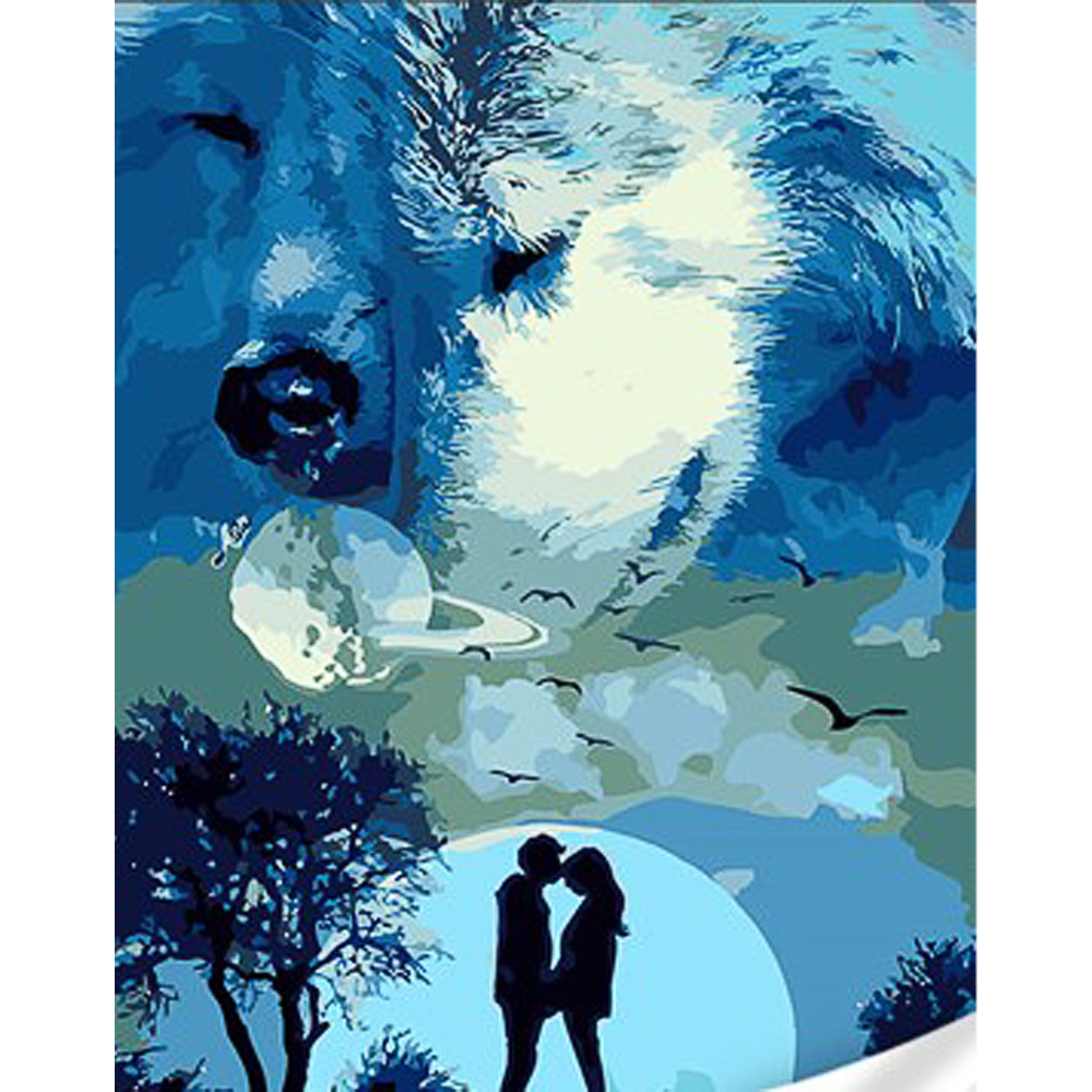 Фото, Відеоогляди картина за номерами strateg преміум вірна пара з лаком та з рівнем розміром 30х40 см (ss1031)