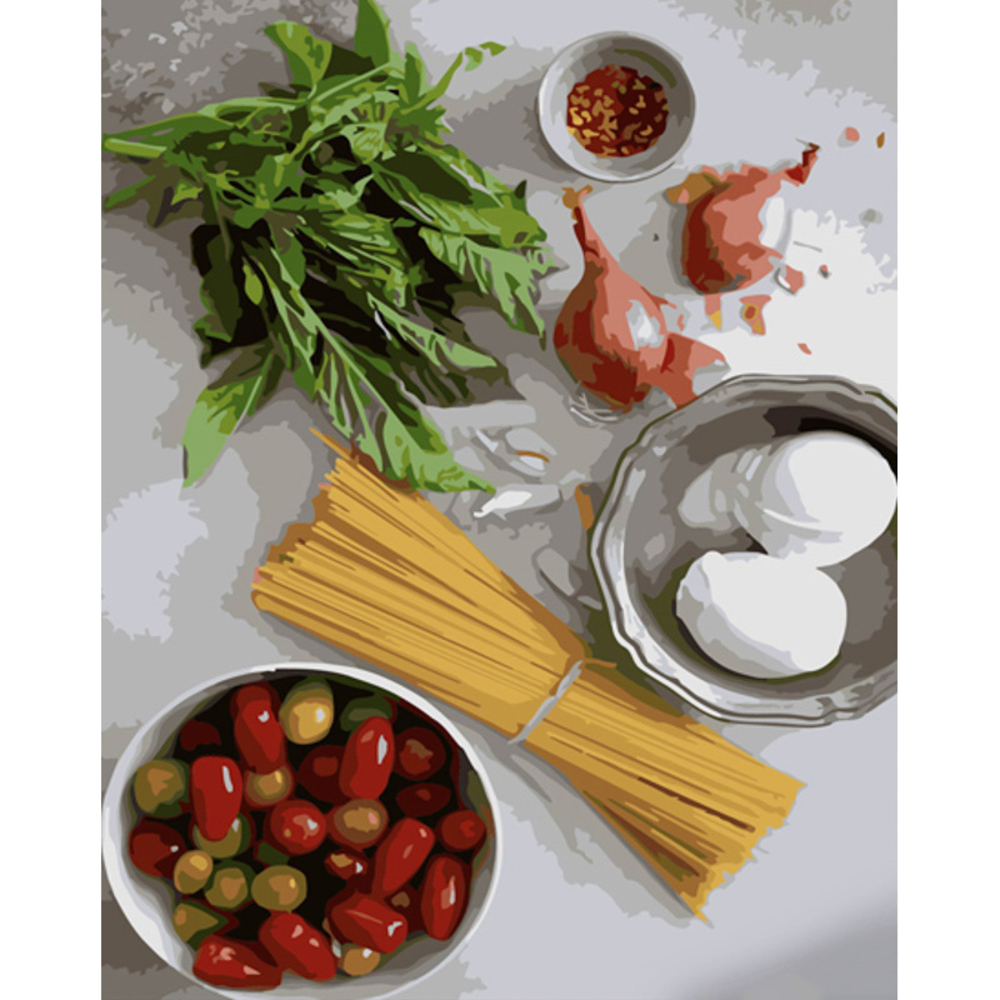 Фото, Відеоогляди картина за номерами strateg преміум набір для пасти з лаком та з рівнем розміром 40х50 см (gs1386)