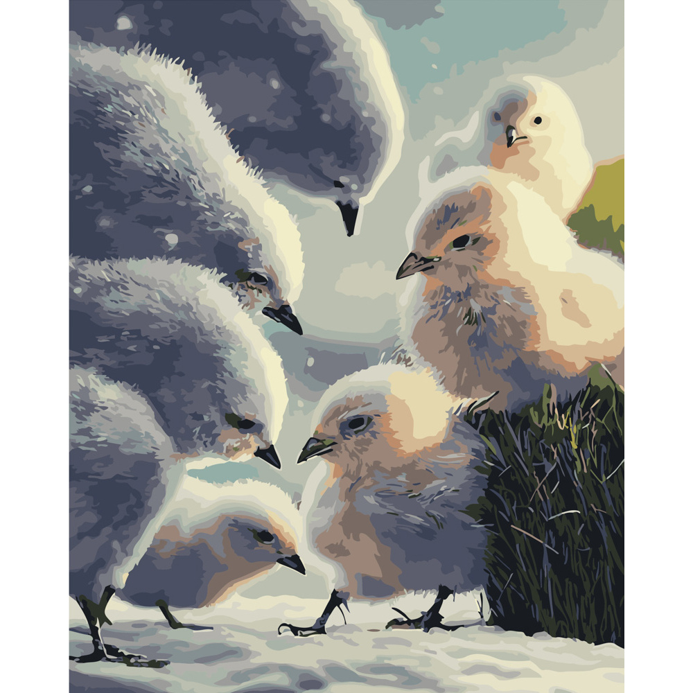 Фото, Видеообзоры картина за номерами strateg преміум пернаті друзі розміром 40х50 см (gs253)