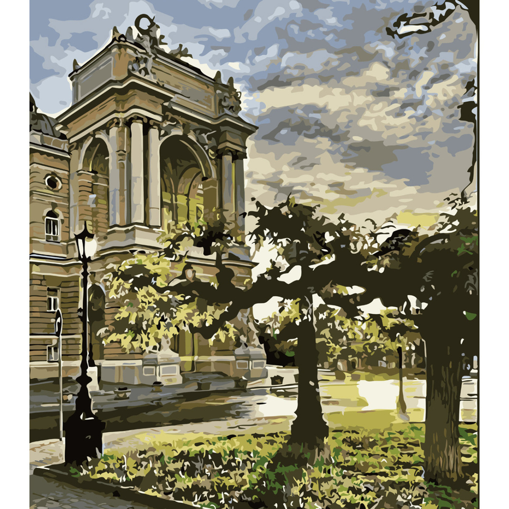 Фото, Видеообзоры картина за номерами strateg преміум театр опери та балету з лаком розміром 40х50 см sy6552