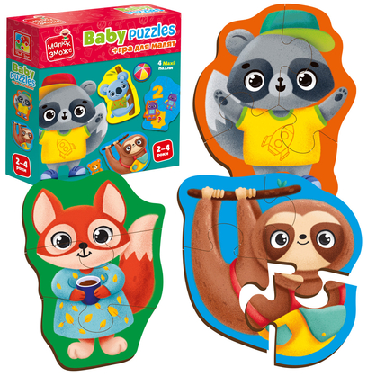 Фото, Видеообзоры гра розвиваюча vladi toys пазли картонні з грою. тварини. іграшки. vt1722-27