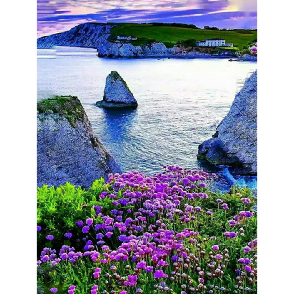 Фото, Видеообзоры алмазна мозаїка strateg преміум весняний крим без підрамника розміром 30х40 см  (jsdf79829)