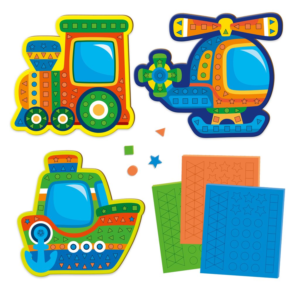 Фото, Видеообзоры набір для творчості roter käfer м'яка мозаїка. транспорт.rk8010-10