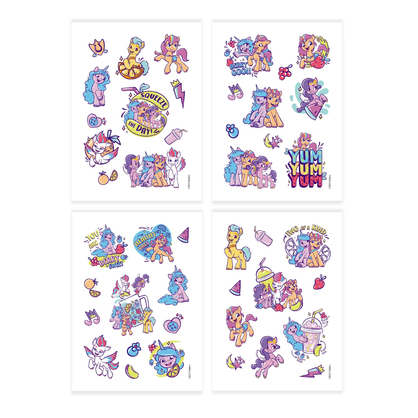 Фото, Відеоогляди набір дитячих тимчасових татуювань dodo my little pony друзі