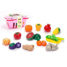 Набір продуктів ВС8011 (64/2) продукти на липучках, посудка, в кошику