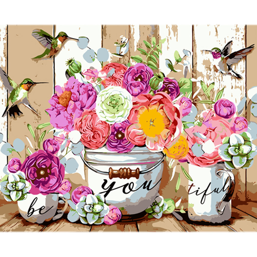 Фото, Відеоогляди картина за номерами strateg фіолетова естетика квітів на кольоровому фоні розміром 40х50 см (mz069)