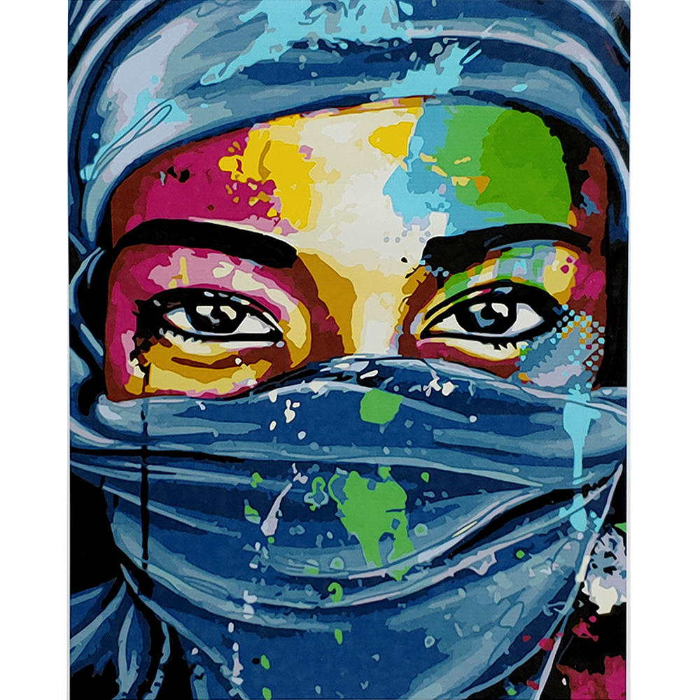 Фото, Відеоогляди картина за номерами strateg преміум поп-арт очі з лаком розміром 40х50 см (sy6921)