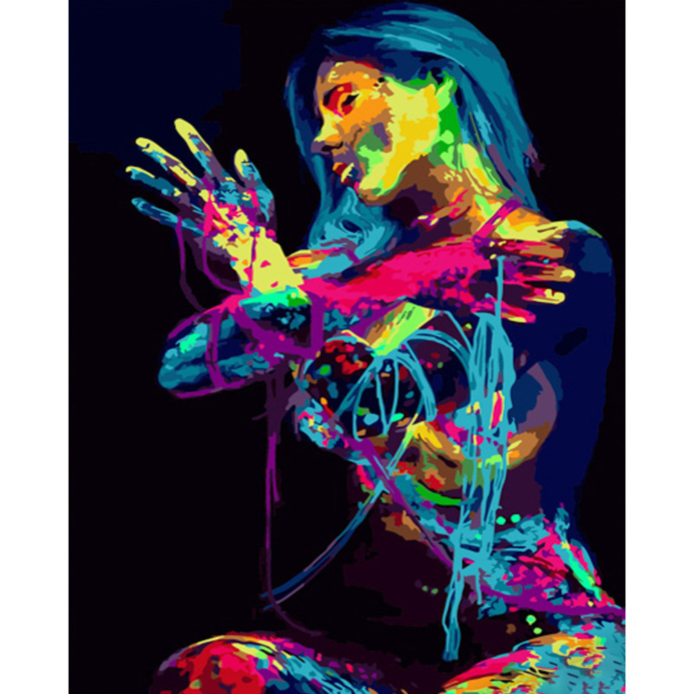 Фото, Відеоогляди картина за номерами strateg преміум дівчина в кольорах розміром 40х50 см (gs707)