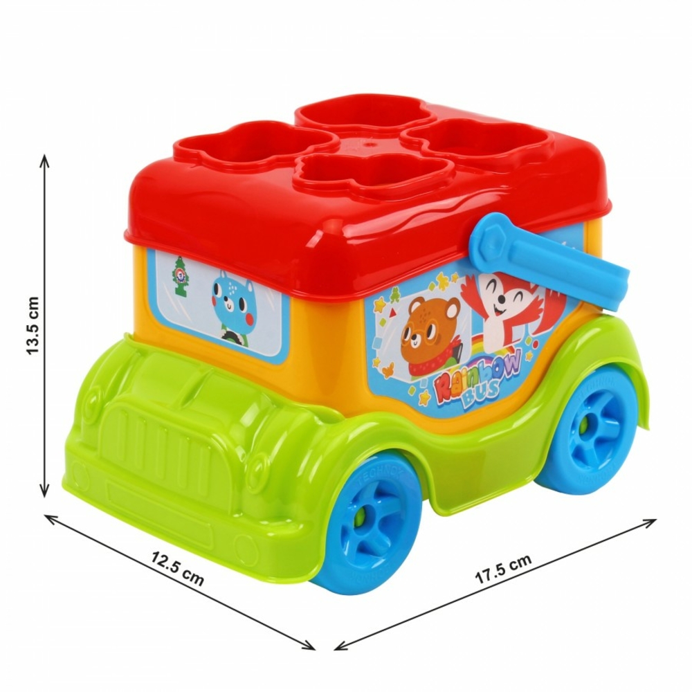 Фото, Видеообзоры іграшка «автобус-сортер технок», арт.9840