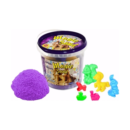 Фото, Видеообзоры кінетичний пісок strateg magic sand бузковий у відрі 1 кг (372-4)