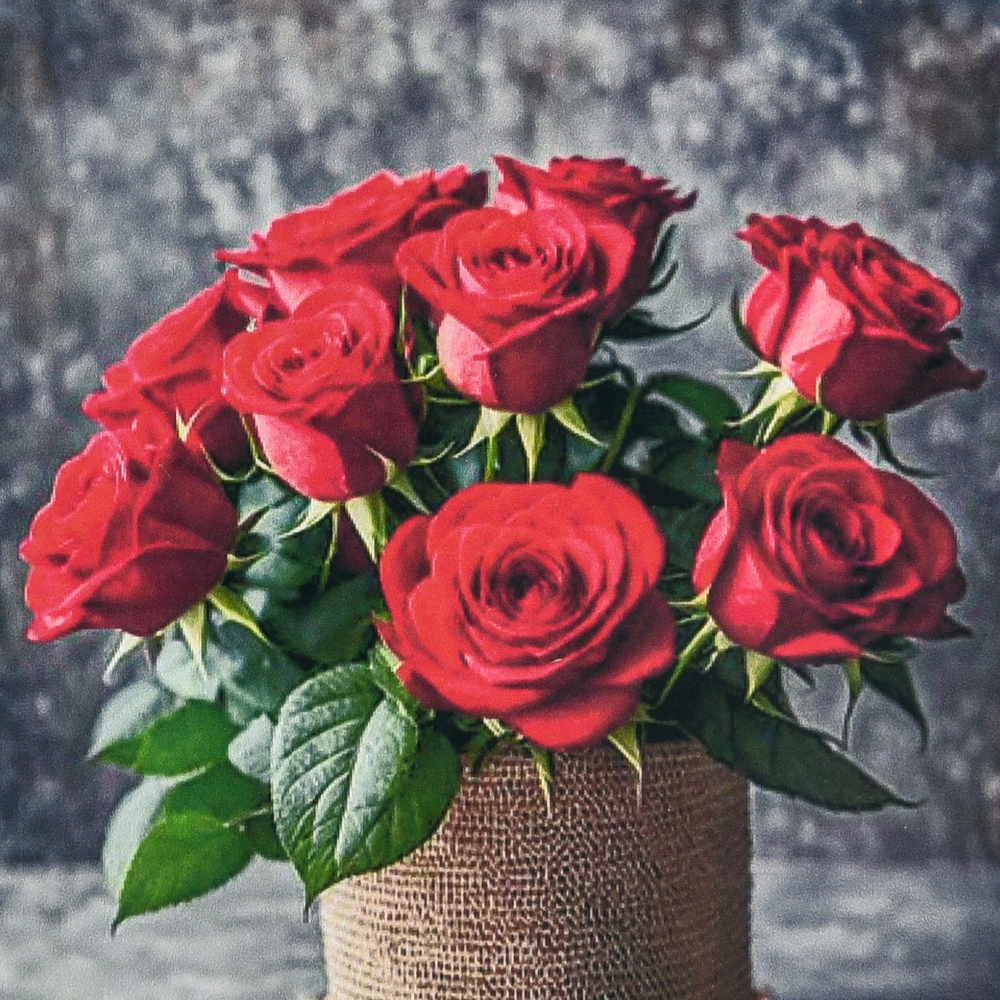 Фото, Відеоогляди алмазна мозаїка strateg преміум квіткова магія троянд розміром 30х30 см (hee16352)