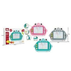 Дошка для малювання 368-18 (108) 3 види, магнітна, кольорова, штампи, в коробці