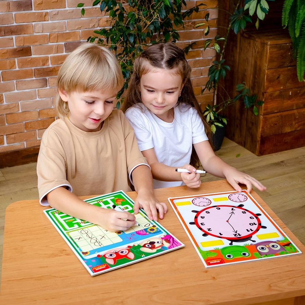 Фото, Видеообзоры дошка-тренажер «годинник та розпорядок дня» vt5010-29