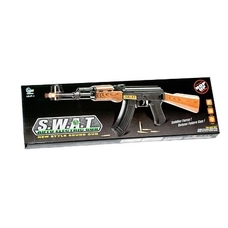 Автомат AK 47 A 1 (72шт) муз, свет, на бат-ке, в кор-ке, 63см