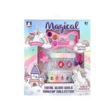 Косметика АА-2812 (140) 2 види, помада, румяна, лак, блискітки, тіні, сережки, браслет, в кор