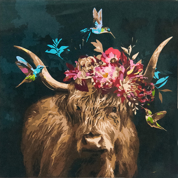 Отзывы  картина за номерами strateg    з квітами у скроні розміром 50х50 см (aa008)