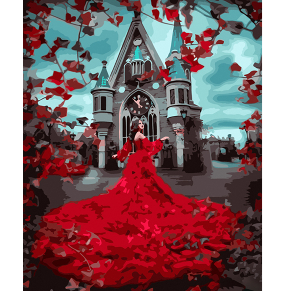 Фото, Видеообзоры картина за номерами strateg преміум квіткова сукня розміром 40х50 см (hh072)