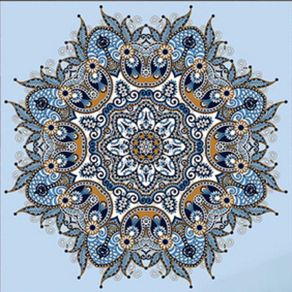 Фото, Видеообзоры алмазна мозаїка strateg преміум  ажурна мандала розміром 30х30 см  (me13820)