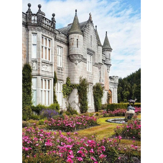 Отзывы  алмазна мозаїка strateg преміум замок балморал без підрамника розміром 50х65 см  (sgk86080)