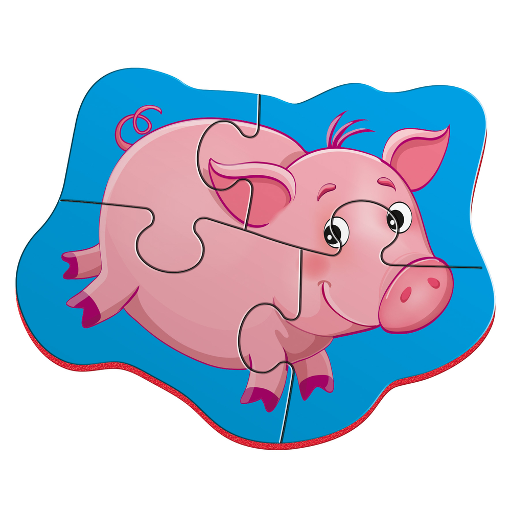 Фото, Відеоогляди магнітні бебі пазли «коник та порося» vt3208-09