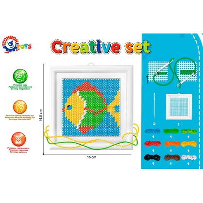 Фото, Відеоогляди іграшка набір для дитячої творчості "вишиваночка технок", арт.3527