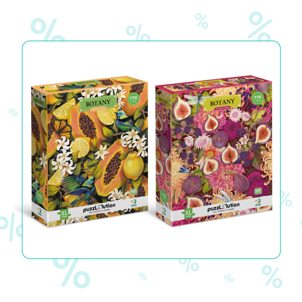 Фото, Відеоогляди набір пазлів dodo ботаніка easy-xl