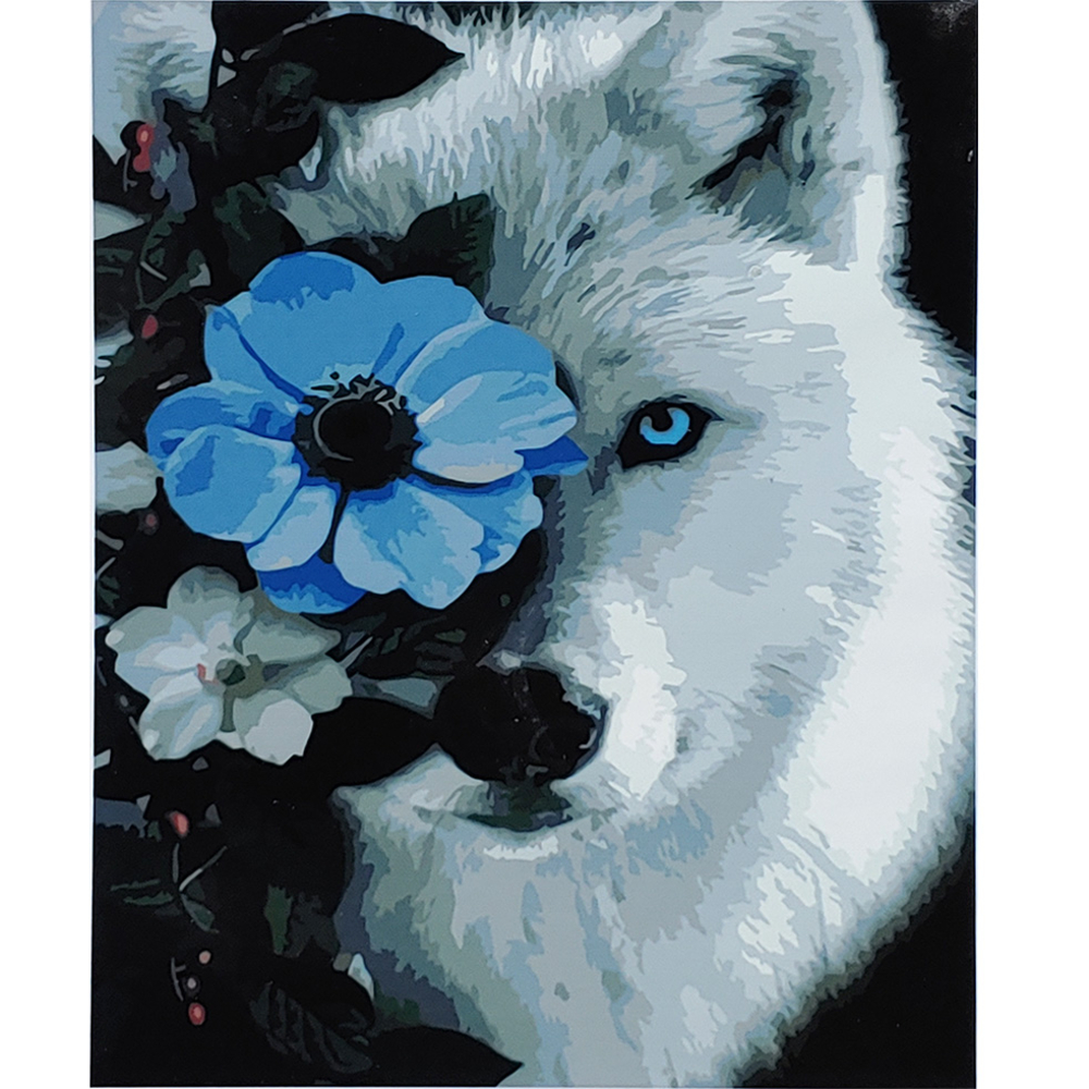 Фото, Видеообзоры картина за номерами strateg преміум суровий погляд з лаком розміром 40х50 см (sy6780)