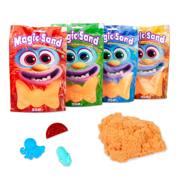 Отзывы  кінетичний пісок strateg magic sand в пакеті 39402-7 помаранчевий, 0,350 кг